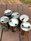 Beer Can Lot Of 6 Empty 9 2 3oz Pull Tabs  Foreign Cans Watneys  Pripps  Holsten