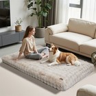 Jumbo Anti-anxiety Calming Dog Bed Removable Cover Pet Beds Mattress Non Skid Us