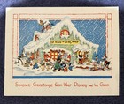 1935 Walt Disney Corporate Christmas Card With Envelope
