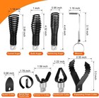 8-piece Drain Snake Drill Attachment  Cutter And Auger Set Weatherproof