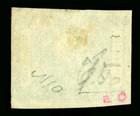 Argentina 1859 Buenos Aires Liberty Head 1p Indigo - Blurred Prt Sc  10b Used Xf