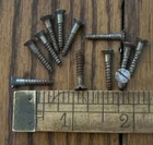 Antique Wood Screws   5 X 3 4    Flat Head Slotted American Made 12 Pack Free Ship