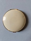 Elgin American  eam  White Enamel Compact W guilloche 1950s