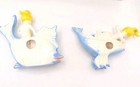 2 Vintage Arnels Mermaid   Fish  Hanging Decor Ceramic Hand Painted 1970s