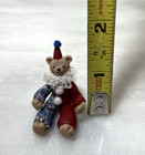 Dollhouse Miniature Teddy Bear Clown Figurine 1 12 Artist Made Signed
