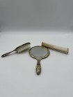 Vintage Dressing Table Set Silver Tone Hand Mirror-brush-comb Vanity Set