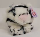 Swibco 1994 Puffkins Tasha The White Tiger 4  Plush Stuffed Animal With Tags 