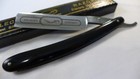 Nos 5 8 Ern  electric  Straight Razor  W black Plastic Handles
