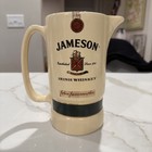 Vintage Jameson Irish Whiskey Ceramic Advertising Pitcher  Stein  Mug 6 5  Tall