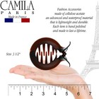 Camila Paris French Hair Clip For Women  Girls Round Hair Claw Clip Ponytail