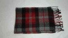 Cejon Fringe Italian Scarf Plaid Red multi O s Made In Italy New  