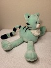 Vintage- 12    2000 Toys R Us Animal Alley Green Kitty Cat Long Legs Plush
