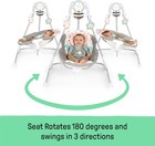 Ingenuity Inlighten 5 Speed Baby Swing Nally Owl