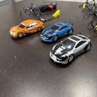 Scx Compact 1 43 Slot Car Lot 3 Cars Orange Blue Silver 3 Controllers