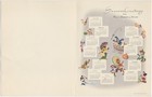 Walt Disney Productions Christmas Card  1943  Fine Condition