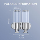 3 In 1 Chamber Wall Mounted Bathroomshower Pump Dispenser dispensers For The Sho