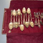 Wm   Rogers Set Of Stainless Overlaid Is Flatware 47 Pieces Vintage