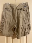Chaps Men s Beige Tan  Cargo Hiking Shorts 9    Inseam Canvas Utility Size 34