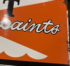 Vtg Pettit Marine Paints Tin Sign 40    X 14    Weathered Rare See Pics