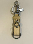Coach Trigger Snap Bag Charm   Key Chain  Fob in Signature Canvas hay  Yellow