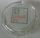      Vintage Schonbuch Brau Glass Beer Ashtray German Breweriana Boblingen 5 Inch