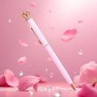 Pink Shiny Metal Crown Ballpoint Pen Cute Crystal Crown Pens Stationery Offic   