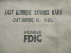 East Dubuque Savings Bank       Bank Money Bag   