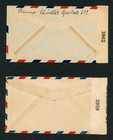 Ww2 Era Examined Correspondence Lot Of 3   Dominican Republic   1940 s