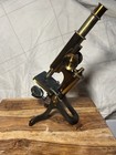 Henry Crouch London 9320 Antique Brass Microscope