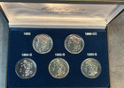 Million Dollar Morgan Collection 5 Coin Silver Clad Set In Display Box   Coa  1