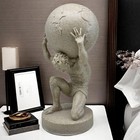 11 Inch Large Atlas Holding World Greek God Statue Sculpture Collectible Figu   