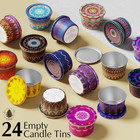 24 Pack Empty Candle Tins 2 2 Oz Metal Containers With Lids For Candle Making