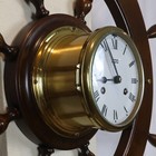 Vintage Beautiful Trend 29  Ships Wheel Clock   Rings Bell Time  Schatz Movement