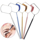 Stainless Steel Eyelash Extension Mirror     Long Handle Lash Grafting Tool