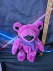 12  Fuchsia Jointed Grateful Dead Plush Bear 1990 Liquid Blue Purple Pink 