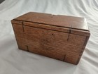 Vintage Wooden Box Sewing Attachment Fold Out Empty