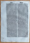 De Passione - Post Incunable Woodcut Leaf P  Natalibus - 1508