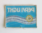 Vintage Nos Patch Pepsi Light Embroidered Light Blue Lemon Soft Drink Soda Cola