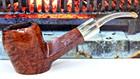 Estate  Vintage Gbd International Collector 9669 Sitter Carved Rim Perspex