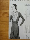 Antique Sewing Pattern  6622 Ladies Dress