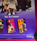Vintage Dinosaurs Funniest Family Poster Tv Show Walt Disney Hensen 90s