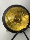Motorcycle Headlight Cafe Racer Head Light Amber Lens metal Guard Brace