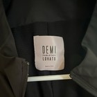 Fabletics Demi Lovato Women   s Black Mesh Full Zip Track Jacket Size Large