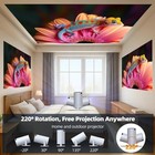 4k Uhd Mini Led Projector 10000 Lumen Wifi Bluetooth Portable 1080p Home Theater