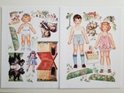 New 4 Page 40s 50s Paper Doll Vintage Repro Kid Toy Illustrator Hilda Miloche