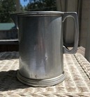 Pewter Tavern Pitcher 7 5  Heavy Unmarked Vintage Pub Beer Water 