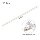 Meccanixity 20pcs Wood Sticks  1 8 x 1 8  X 12  X 12  