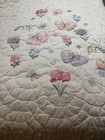 Pottery Barn Kids  Wildflower Butterfly Baby Quilt-pink