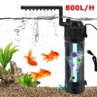 Internal Aquarium Submersible Uv Sterilizer Filter Light Fish Tank Water Pump