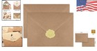100 Vintage Brown Kraft Envelopes 5 25 X 7 25 For Weddings   Invitations